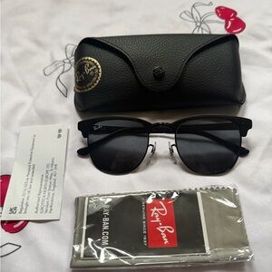 NEW Ray-Ban RB3716 Clubmaster Metal with Case